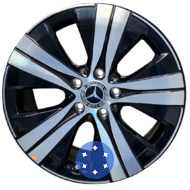 Mercedes OEM A2044017100 7x17 5x112 ET44.5 DIA66.6 Black
