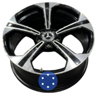 Mercedes OEM A2144013700 9.5x19 5x112 ET51 DIA66.6 BKF