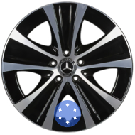 Mercedes OEM A2134013700 8x18 5x112 ET43 DIA66.6 BKF
