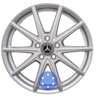 Mercedes OEM A1674010400 8.5x19 5x112 ET55 DIA66.6 S