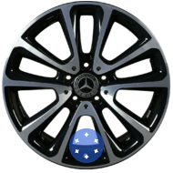 Mercedes OEM A2134011600 8x18 5x112 ET43 DIA66.6 BKF