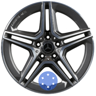Mercedes OEM A2054019600 8.5x18 5x112 ET49 DIA66.6 GMF