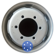 CIMAC PN:CV17567555 6.75x17.5 6x205 ET128 DIA161 Gray