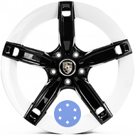 Replica PR350 11.5x21 5x130 ET66 DIA71.6 W+B