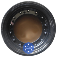 CIMAC 05.Г7.053.31.010 9x20 7x410 ET18.5 DIA372 Black