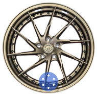 WS FORGED WS-117C 10.5x20 5x132 ET28 DIA66.5 SBr