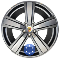 Porsche OEM 9Y3601025CP 10x22 5x130 ET48 DIA71.6 GP