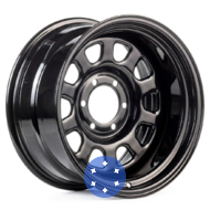 Kapitan Spoke 8x16 6x139.7 ET-25 DIA110 Black