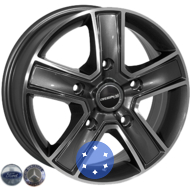 Zorat Wheels BK473 6.5x16 5x118 ET45 DIA71.1 GP