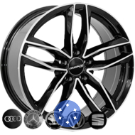 Zorat Wheels BK690 7.5x17 5x112 ET38 DIA66.6 Black
