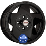 Disla Futura 5.5x13 4x98 ET5 DIA58.6 Black