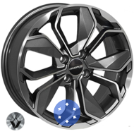 Zorat Wheels BK5296 6.5x16 4x100 ET38 DIA60.1 GP