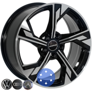 Zorat Wheels BK5419 7.5x17 5x112 ET35 DIA66.6 BP