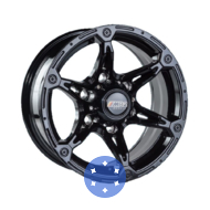 JH 5821 7x15 6x139.7 ET0 DIA106.1 Black
