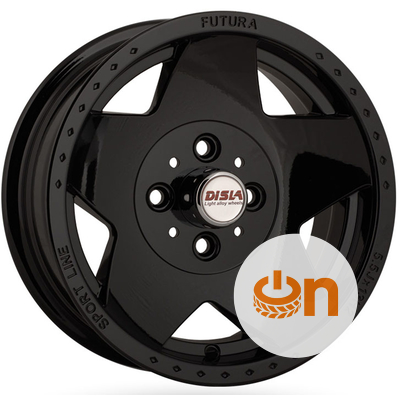 Disla Futura 5.5x13 4x98 ET5 DIA58.6 Black