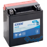 Exide ETX16-BS 14Ah 215A 12V AGM (87x161x150)