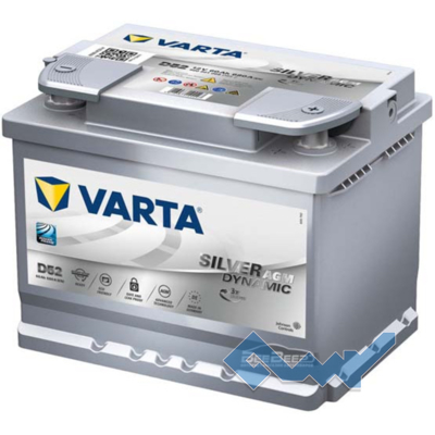 АКБ VARTA (D52) SILVER dynamic 60Ah 680A 12V R AGM (175x190x242) (7145 ...