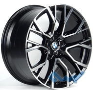 Replica BMW B999 9.5x21 5x112 ET37 DIA66.6 BKF